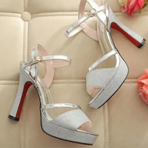 silver heel for girls